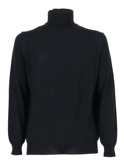 Kangra Cashmere High Neck In Black