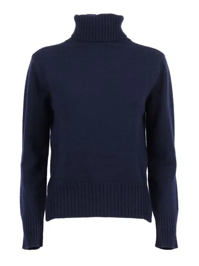Kangra Cashmere High Neck In Blue
