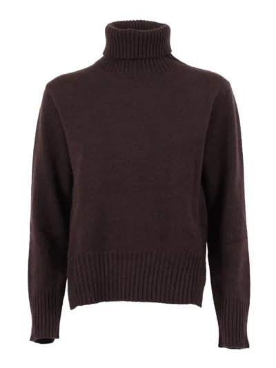 Kangra Cashmere High Neck In Burgundy