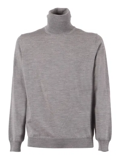 Kangra Cashmere Roll-neck Sweater In Gray