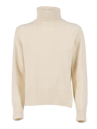Kangra Cashmere Turtleneck Ribbed-hem Sweater In Multi