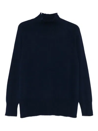 Kangra Cashmere High-neck Sweater In Blue