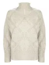 Kangra Cashmere High-neck Sweater In Neutral