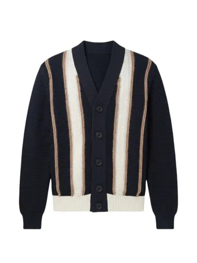 Kangra Cashmere Intarsia-knit Button-up Cardigan In Black