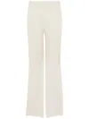 Kangra Cashmere Ivory High-waisted Wide-leg Trousers In White