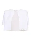 Kangra Cashmere Short White Jacket In White