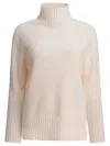 Kangra Cashmere Knit Sweater With Ribbed Turtleneck In Neutral
