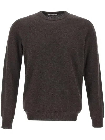 Kangra Cashmere Kangra Crew-neck Sweater In Brown