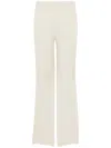 Kangra Cashmere Ivory High-waisted Wide-leg Trousers