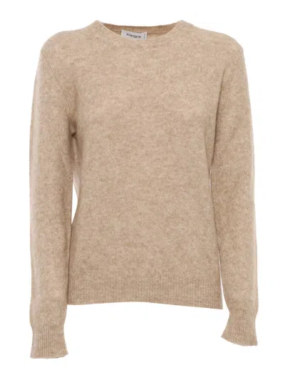 Kangra Cashmere Regular Fit Crewneck Sweater In Brown