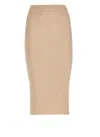 Kangra Cashmere Kangra Golden Viscose Skirt In Neutrals