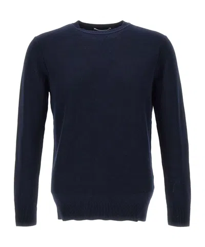 Kangra Cashmere Kangra Honeycomb Knit Sweater In Blue