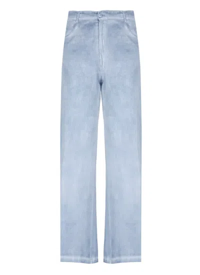 Kangra Cashmere Kangra Light Blue Cashmere Silk Pants