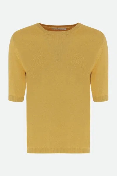Kangra Cashmere Kangra Maglia In Lana Gialla