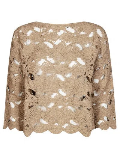 KANGRA CASHMERE KANGRA MAGLIA IN PIZZO