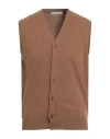 Kangra Cashmere Kangra Man Cardigan Brown Size 40 Wool