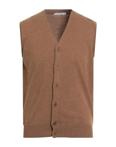 Kangra Cashmere Kangra Man Cardigan Brown Size 40 Wool