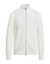 Kangra Cashmere Kangra Man Cardigan Cream Size 44 Wool