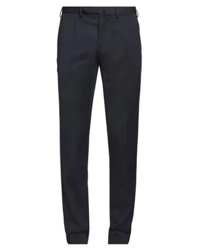 Kangra Cashmere Kangra Man Pants Midnight Blue Size 40 Polyester, Wool, Elastane