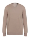 Kangra Cashmere Kangra Man Sweater Beige Size 44 Cashmere In Neutral