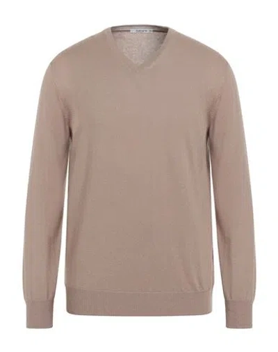 Kangra Cashmere Kangra Man Sweater Beige Size 44 Cashmere In Neutral
