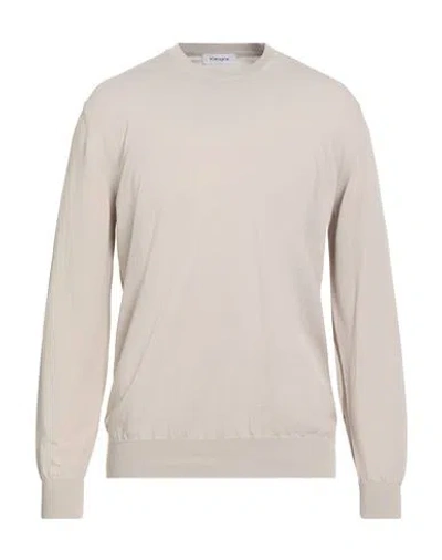 KANGRA CASHMERE KANGRA MAN SWEATER BEIGE SIZE 44 COTTON