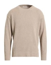 Kangra Cashmere Kangra Man Sweater Beige Size 46 Cotton, Polyester, Polyamide In Brown