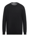 Kangra Cashmere Kangra Man Sweater Black Size 44 Silk, Cotton