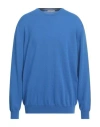 Kangra Cashmere Kangra Man Sweater Blue Size 38 Cashmere