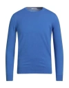 Kangra Cashmere Kangra Man Sweater Blue Size 38 Cashmere