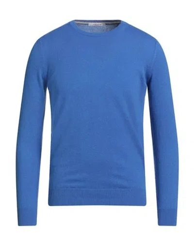 Kangra Cashmere Kangra Man Sweater Blue Size 38 Cashmere