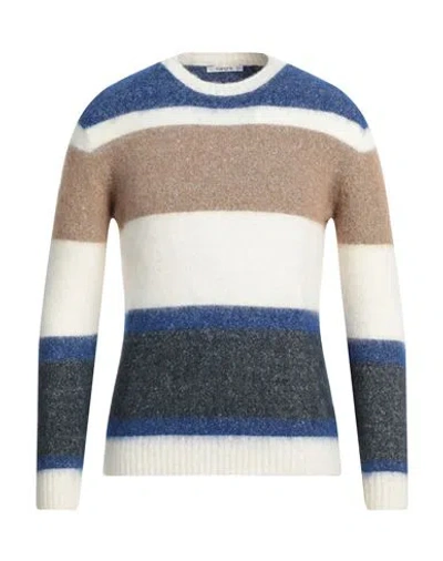 Kangra Cashmere Kangra Man Sweater Blue Size 40 Alpaca Wool, Cotton, Polyamide, Merino Wool, Elastane
