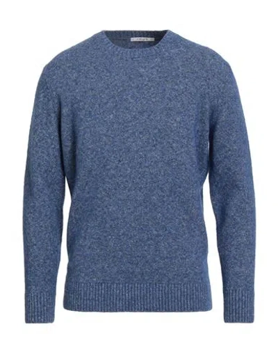 KANGRA CASHMERE KANGRA MAN SWEATER BLUE SIZE 42 COTTON, ALPACA WOOL, POLYAMIDE, WOOL, ELASTANE