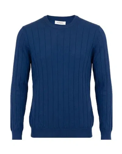 Kangra Cashmere Kangra Man Sweater Blue Size 42 Wool
