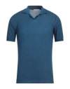 Kangra Cashmere Kangra Man Sweater Blue Size 46 Cotton
