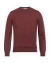 Kangra Cashmere Kangra Man Sweater Chocolate Brown Size 38 Wool