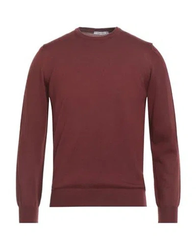 Kangra Cashmere Kangra Man Sweater Chocolate Brown Size 38 Wool