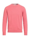 Kangra Cashmere Kangra Man Sweater Coral Size 38 Cashmere