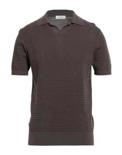 Kangra Cashmere Kangra Man Sweater Dark Brown Size 42 Viscose