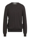 Kangra Cashmere Kangra Man Sweater Dark Brown Size 38 Wool