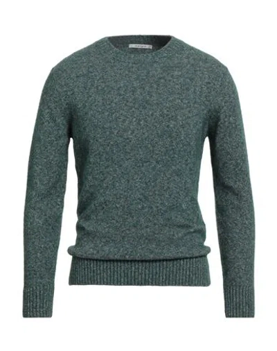 Kangra Cashmere Kangra Man Sweater Dark Green Size 36 Cotton, Alpaca Wool, Polyamide, Wool, Elastane