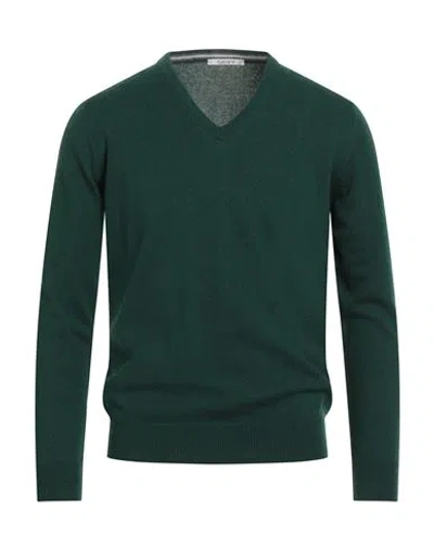 Kangra Cashmere Kangra Man Sweater Dark Green Size 38 Cashmere