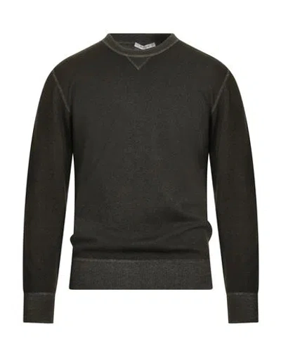 KANGRA CASHMERE KANGRA MAN SWEATER DARK GREEN SIZE 42 MERINO WOOL
