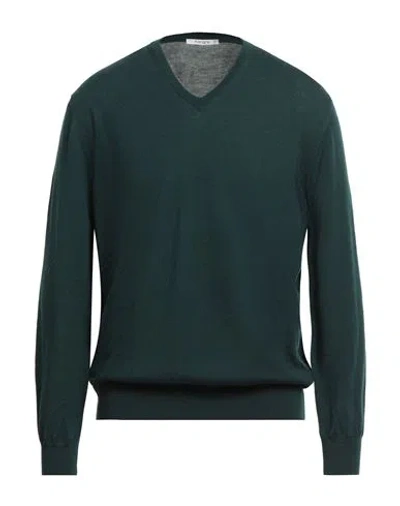 Kangra Cashmere Kangra Man Sweater Dark Green Size 44 Wool