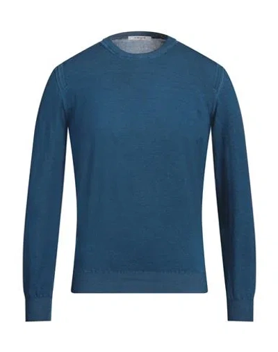 Kangra Cashmere Kangra Man Sweater Deep Teal Size 42 Cotton In Green