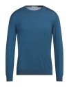 Kangra Cashmere Kangra Man Sweater Deep Teal Size 42 Cotton In Green