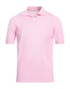 Kangra Cashmere Kangra Man Sweater Fuchsia Size 40 Cotton In Pink