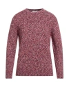 Kangra Cashmere Kangra Man Sweater Garnet Size 44 Cotton, Alpaca Wool, Polyamide, Polyacrylic