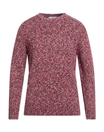 Kangra Cashmere Kangra Man Sweater Garnet Size 44 Cotton, Alpaca Wool, Polyamide, Polyacrylic