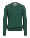 Kangra Cashmere Kangra Man Sweater Green Size 44 Cotton